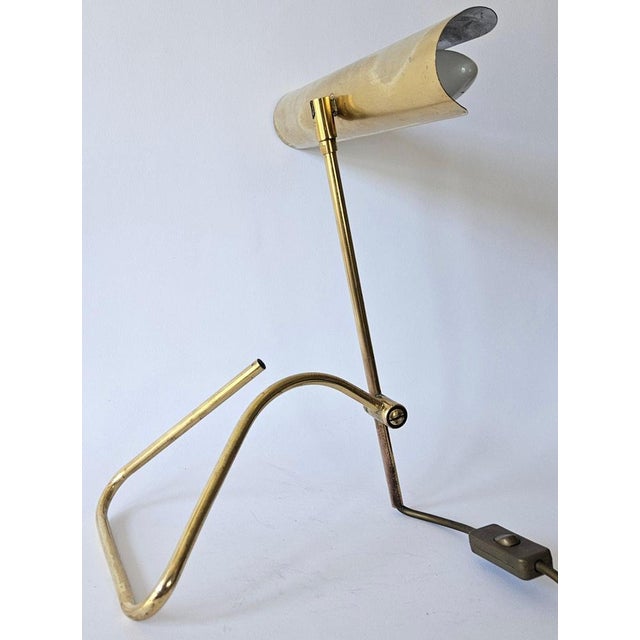 Mid-Century Brass Table Lamp from OMI, Germany, 1970s For Sale - Image 15 of 17
