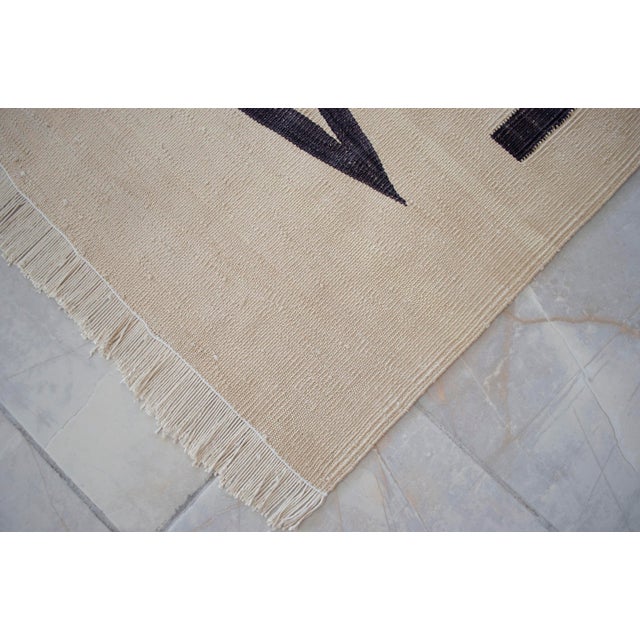 Paul Klee - Heroic Strokes of the Bow - Inspired Silk Hand Woven Area - Wall Rug 4′10″ × 6′7″ For Sale - Image 12 of 18