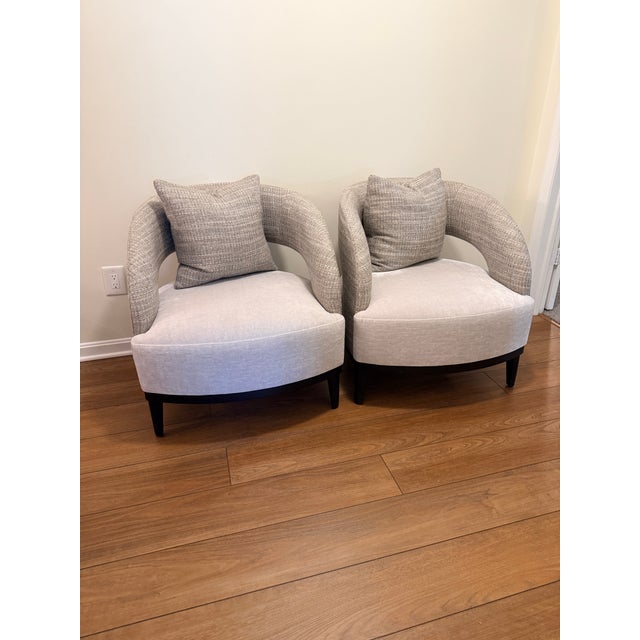 Pair Adriana Hoyos Bolero 300 Armchairs For Sale - Image 12 of 14