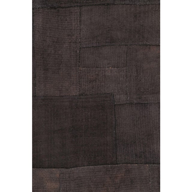 Traditional Vintage Turkish Runner With Mauve & Black Patchwork in Bold Design - Rug & Kilim For Sale - Image 3 of 9