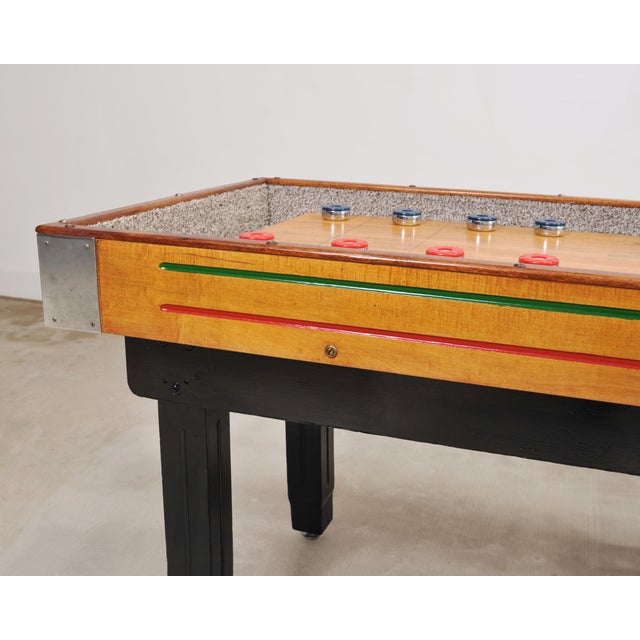 20th Century Americana Arcade Shuffleboard Game Table 22 Ft For Sale - Image 17 of 18