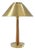 Scandinavian Modern Beech and Brass Table Lamp by Hans Bergström for Asea, 1950s For Sale