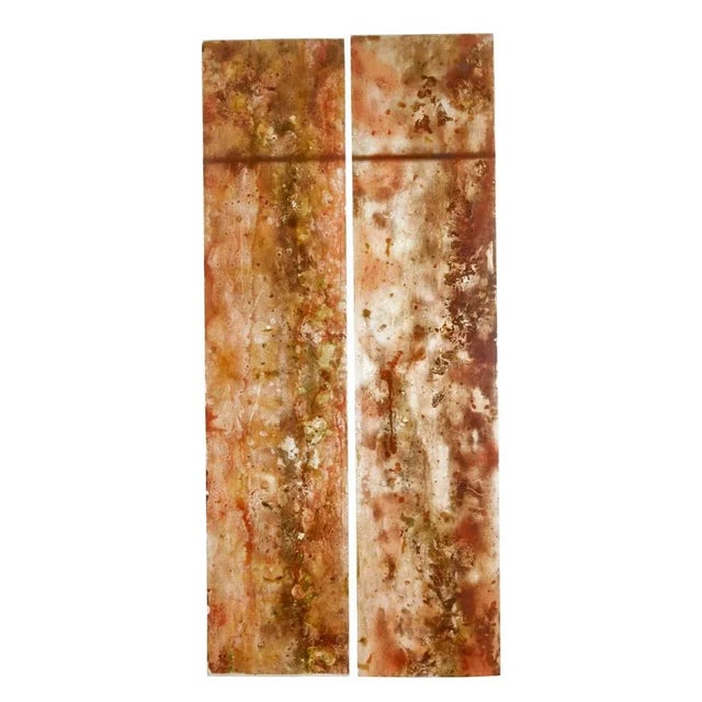 French Abstract Acrylic Panels, 1950s, Set of 2 For Sale - Image 4 of 10