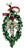 1950s Vintage Americana Boho Chic Christmas Holly Wreath Brooch, Gerry’s Creatives. For Sale