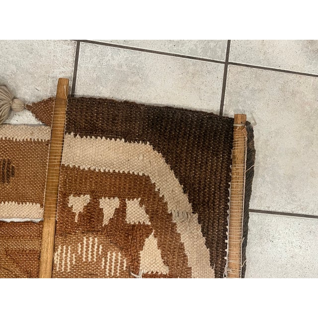Brown MCM Fiber Art Wall Hanging For Sale - Image 8 of 15
