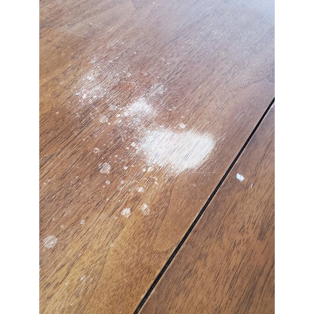Vintage Mid Century Modern Broyhill Brasilia Drop Leaf Dining Table | Sculpted Walnut Expandable Table | Iconic MCM Furniture For Sale - Image 10 of 10