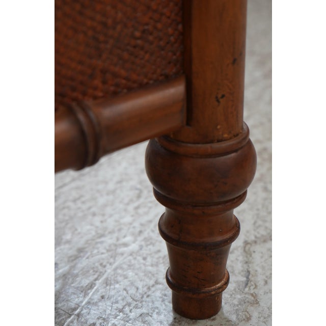 Lexington King Size Faux Bamboo Canopy Bed For Sale - Image 9 of 18