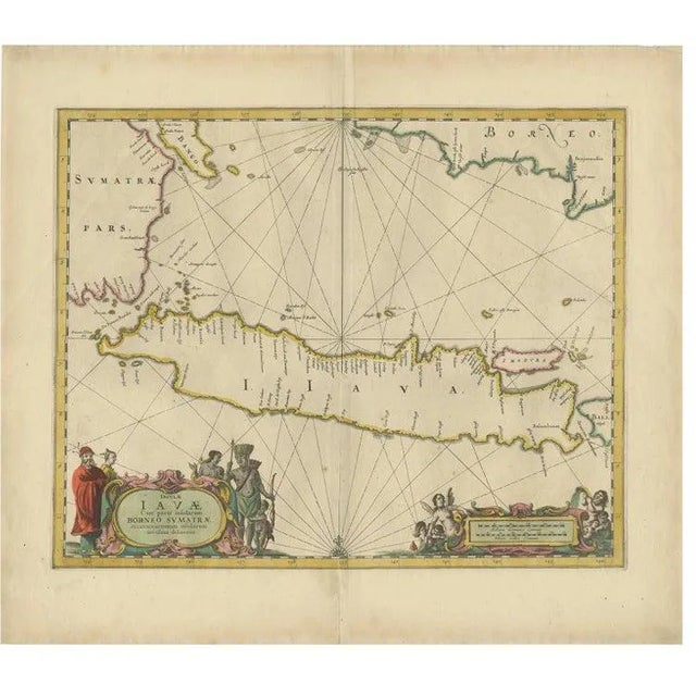 Map of The Island Java, Indonesia, 1650 For Sale
