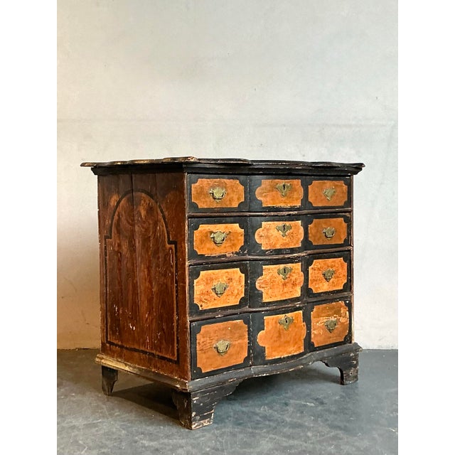 Vintage Boho Hand Painted Chest of Drawers For Sale - Image 10 of 10