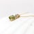 Green 2.1ct Peridot Pendant with Earth Mined Diamonds in Solid 14K Yellow Gold Round 8mm For Sale - Image 8 of 8