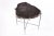 2020s Living Edge Petrified Wood Top W Iron Stand Accent Table or Side Table 45 For Sale - Image 5 of 5