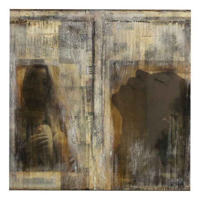Günther Edlinger, Composition, Mixed Media on Canvas For Sale