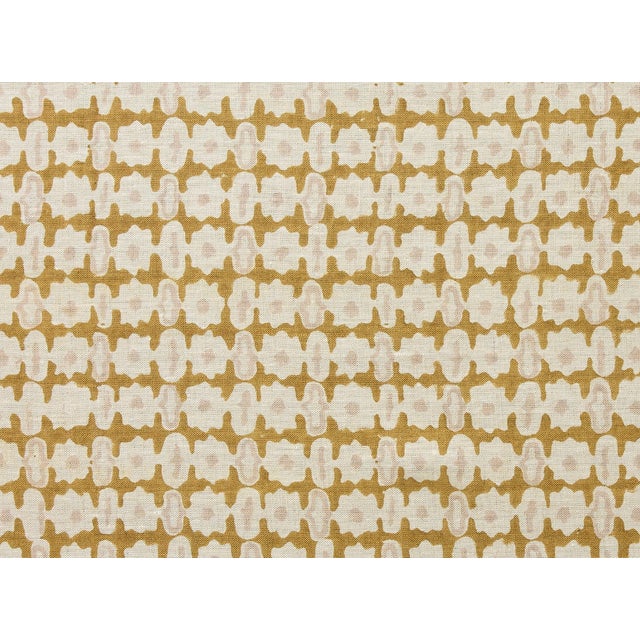 Pahari Linen Pillow Cover in Saffron, 12x18 Pillow For Sale - Image 4 of 4