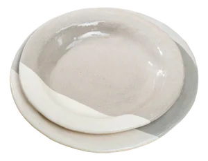 White-Scar Plates from Conirossi, Set of 2