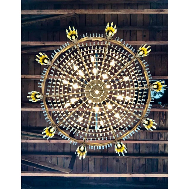 Rococo 1960s Crystal Historical Chandelier For Sale - Image 3 of 11