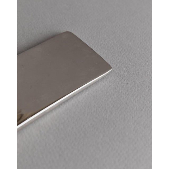 Metal Space Age Silver-Plated Bottle Opener, Italy, 1970s For Sale - Image 7 of 12