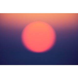 A Farewell to Day 2.1 by Tal Paz-Fridman | Photography of a blurred sunset over the horizon For Sale