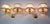 French wall double sconces pair of lights Brass and clear resin The lampshades are the original and they are in very good...