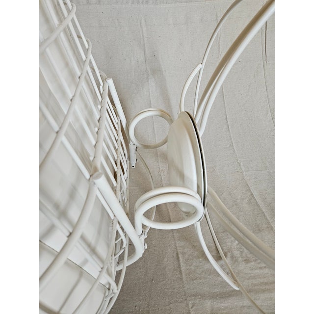 Mid-Century Modern 1970s Homecrest Fiesta Swivel Rocker Lounge Chair and Footrest For Sale - Image 3 of 9