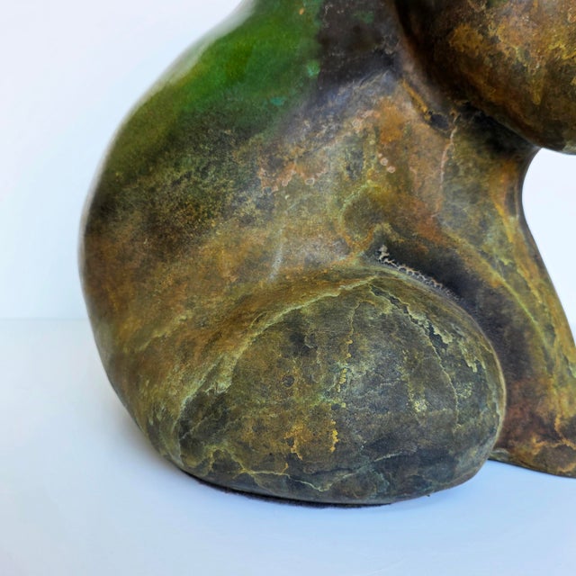 Tony Evans Large Raku Pottery Bear Sculpture, 1988 For Sale - Image 11 of 13