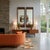 Pair of Large Mid-Century Modern Walnut and Cane Wall Mirrors by R-Way Furniture For Sale - Image 9 of 13