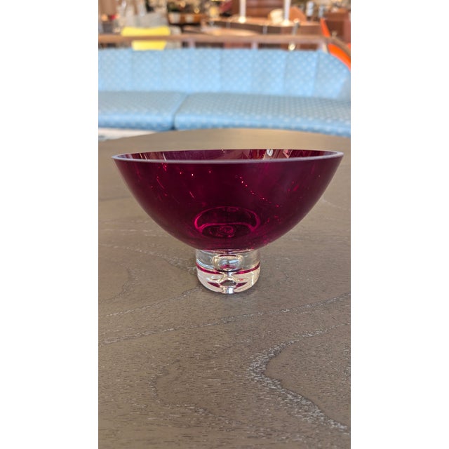 1970s Ruby Red Candy Dish For Sale - Image 4 of 14