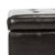 Wood Square Tufted Ottoman in Brown & Black For Sale - Image 7 of 11