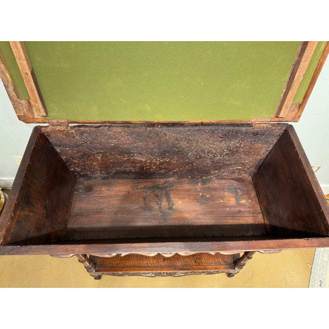 Brown French Walnut Console Table For Sale - Image 8 of 14