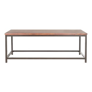 Rustic Coffee Table in Distressed Red Barn For Sale