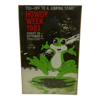 Texas Christian University 'Howdy Week' Poster For Sale