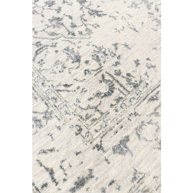 Transitional Pasargad Home Transitional Silver Area Rug, 4' 0'' X 6' 2'' For Sale - Image 3 of 7