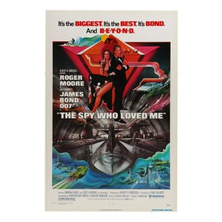 James Bond "The Spy Who Loved Me" Original Vintage Movie Poster, American, 1977 For Sale
