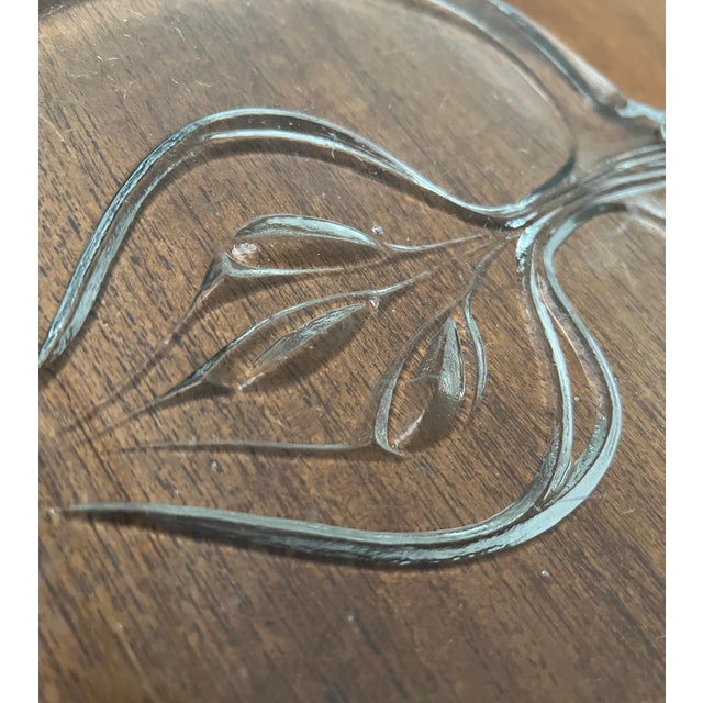 Vintage Scandinavian Heavy Glass Plate, 1970s For Sale - Image 12 of 18