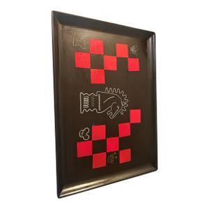 Couroc Tray W/Chess Theme Inlay in Sterling - This Is One of Their Earliest & Very Rare