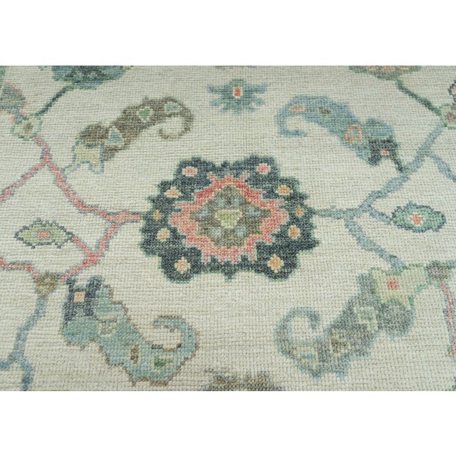 Turkish Oushak Rug 5' x 7'4" #20313 For Sale - Image 4 of 8