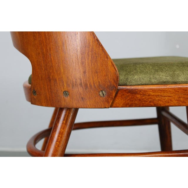 Mid-Century Model Ton 514 Dining Chairs attributed to Osvald Haerdtl for Ton, 1960s, Set of 4 For Sale - Image 12 of 16