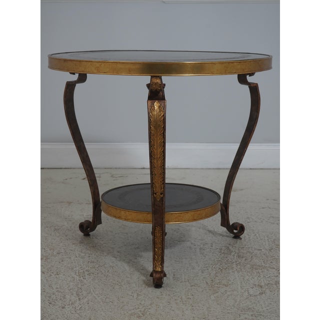 Age: Approx: 30 Years Old Details: French Empire Style Stunning Etched Bronze Top See Other Offerings For Matching Table...