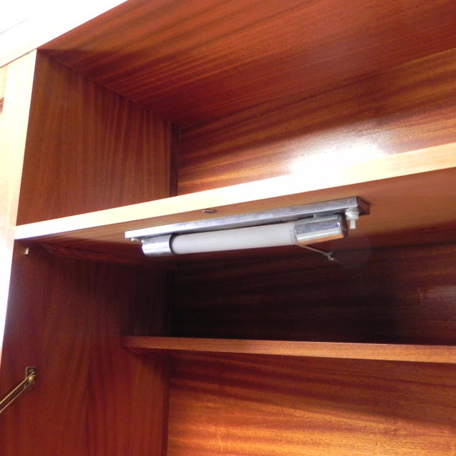 Vintage Secretaire in Rattan and Wood, 1960s For Sale - Image 13 of 18