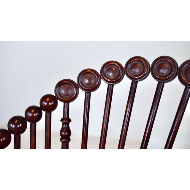 Antique Late 19th Century George Hunzinger "Lollipop" Rocking Chair For Sale - Image 10 of 13