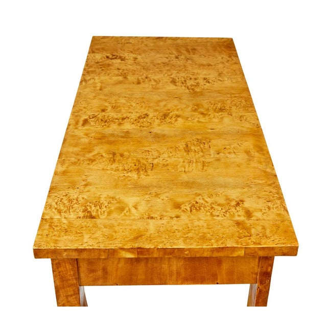 Wood Empire Revival Burr Birch Console Table, 1880 For Sale - Image 7 of 9