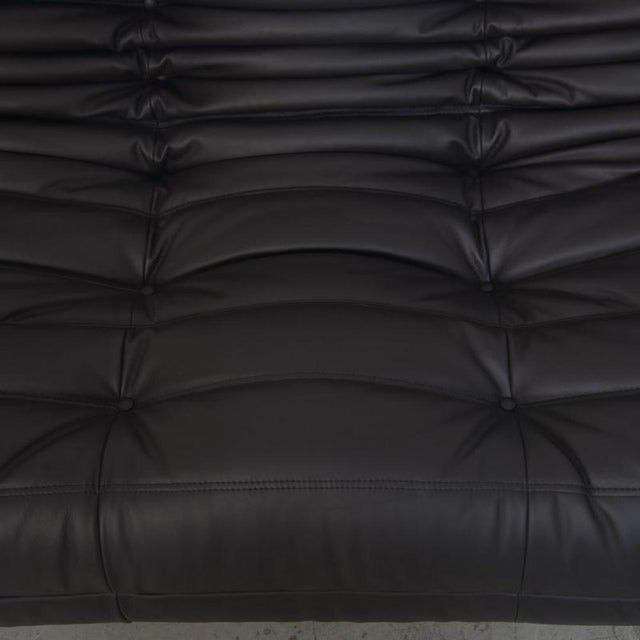 1990s Togo Two-Seater Sofa in Dark Brown Leather by Michel Ducaroy, 1990s For Sale - Image 5 of 9
