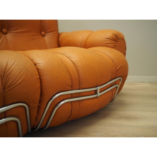 Vintage Spage Age Orange Sofa, 1960s For Sale - Image 13 of 18