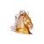 Horse head sculpture in Murano glass, expertly modeled with crystal and pure gold leaf. A unique furnishing accessory for...