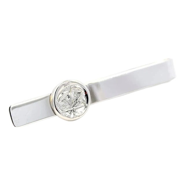 1990s Georg Jensen Estate Money Clip Tie Clip Silver For Sale