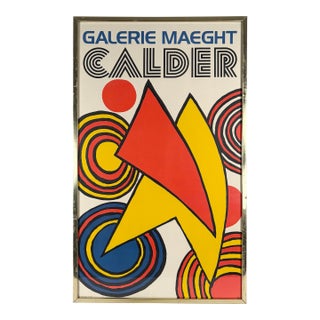 Vintage Alexander Calder Exhibition Lithograph Poster For Sale