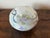 Romantic Victorian round domed box with pretty violets and lattice motif. Signed by artisan, Vi Goddard; Vi was often a...