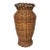Large French Mid-Century Wicker Vase For Sale