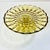 1940s 1940s Art Deco Boho Chic Hollywood Regency Indiana Glass Depression Yellow Cake Stand For Sale - Image 5 of 11