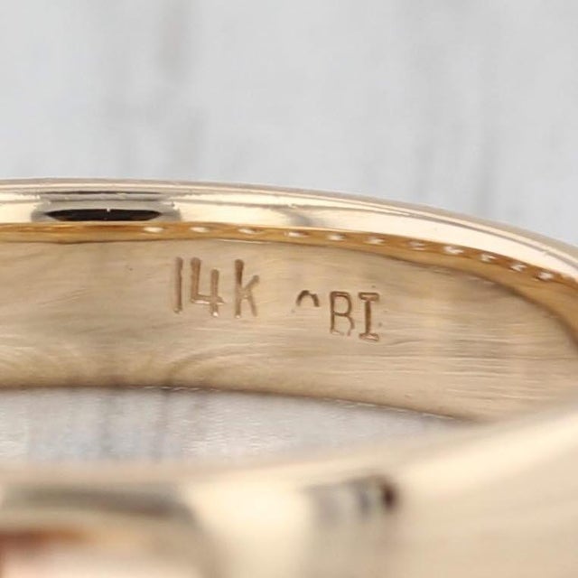 0.80ctw Diamond Wedding Band 14k Yellow Gold Size 7.5 Stackable Anniversary Ring For Sale - Image 4 of 8