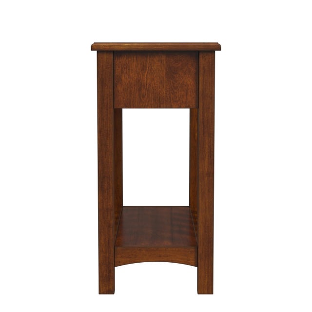 2020s Larina 1 Drawer Shaker Side Table, Light Brown For Sale - Image 5 of 7